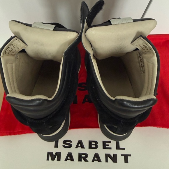 Isabel Marant Black Wedge Sneakers | Size 36 - Picture 4 of 6